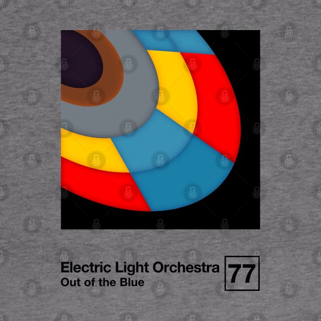 ELO Out Of The Blue / Minimalist Style Graphic Artwork Design by saudade